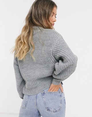 ASOS DESIGN chunky jumper with crew neck