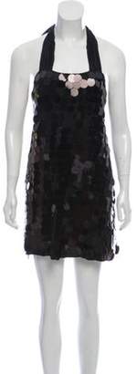 Alice + Olivia Sleeveless Mini Dress Black Sleeveless Mini Dress
