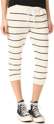Chaser Striped Slouchy Drawstring Crop Pants
