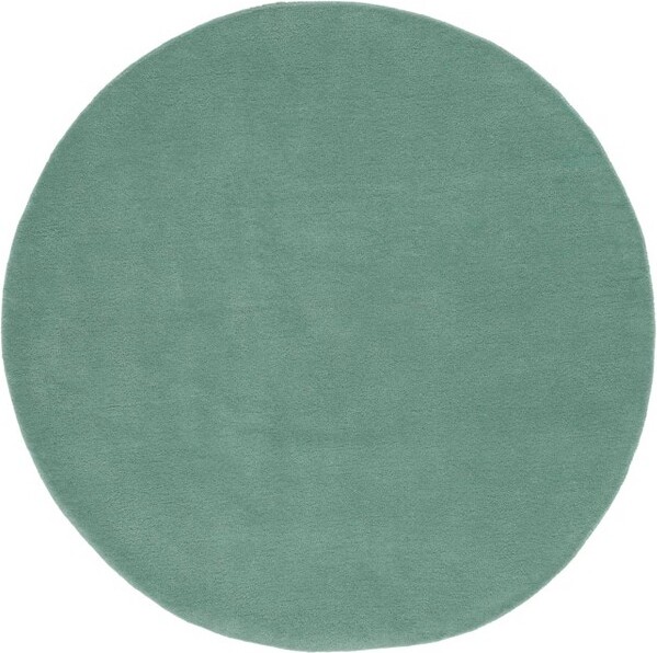 Safavieh FifthAvenueFTV128HandTuftedIndoorAreaRug-Green-7'Round