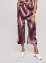 Thumbnail for your product : Miss Selfridge Striped Belted Wide Leg Trousers