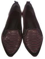 Thumbnail for your product : Proenza Schouler Embossed Pointed-Toe Flats