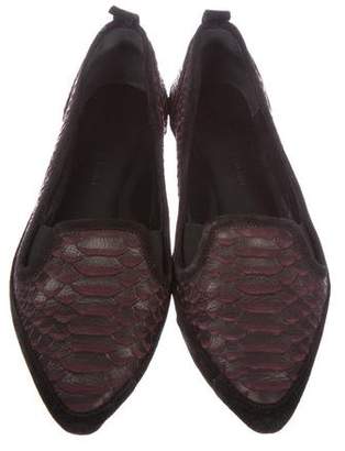 Proenza Schouler Embossed Pointed-Toe Flats