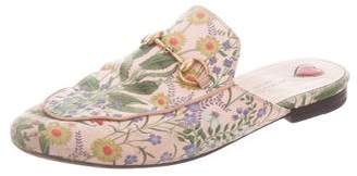 Gucci Princetown Floral Mules