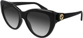 Thumbnail for your product : Gucci Injection Plastic Cat-Eye Sunglasses