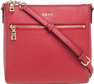 dkny red tote bolsa
