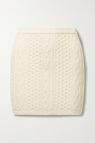 Thumbnail for your product : Alice + Olivia Ingrid Cable-knit Wool-blend Mini Skirt