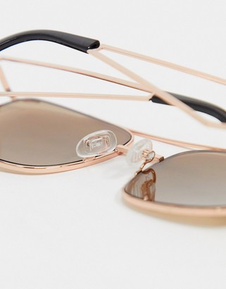Jeepers Peepers rose gold tinted sunglasses