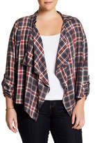 Thumbnail for your product : Susina Draped Front Plaid Blouse (Plus Size)