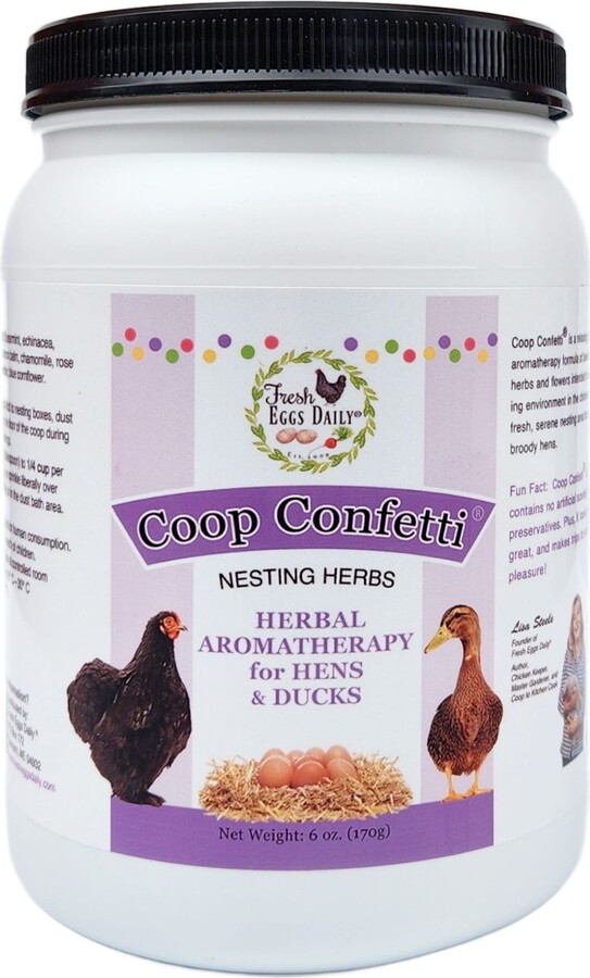 Fresh Eggs Daily Coop Confetti Nesting Herbs, 6-oz jar