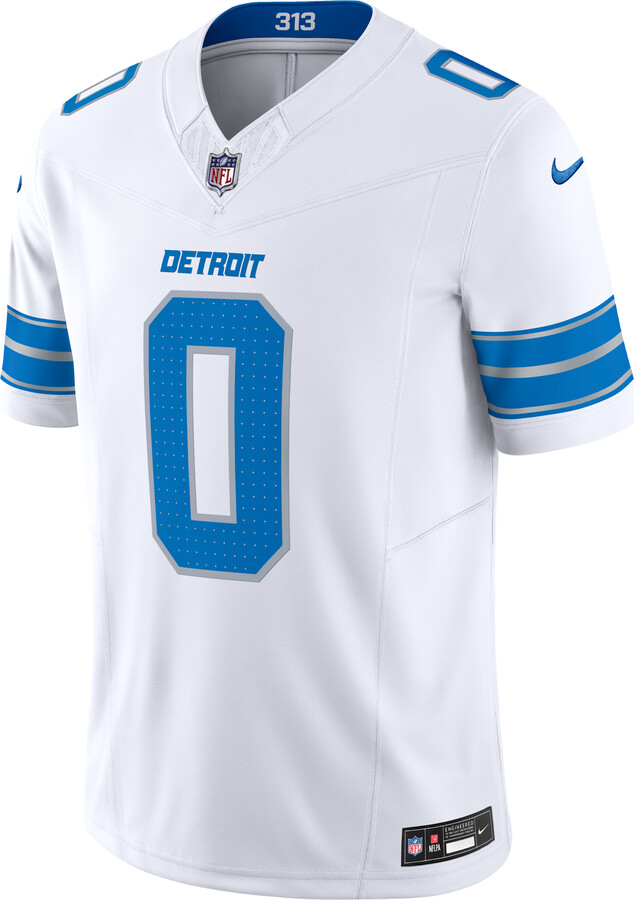 Nike Jahmyr Gibbs Detroit Lions Men's Dri-FIT NFL Limited Jersey in White | 31NM0B9P9JF-FW6