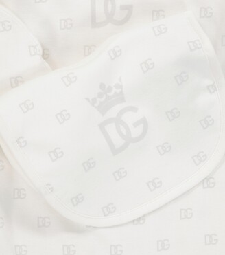 Dolce & Gabbana Children Baby cotton onesie, hat and bib set