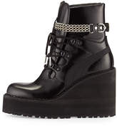 Thumbnail for your product : FENTY PUMA by Rihanna Leather Wedge Chain Ankle Boot, Black