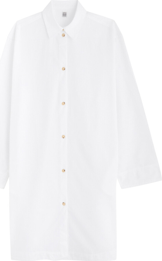 Totême Striped Cotton Shirt Dress