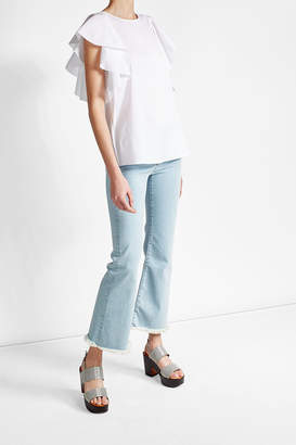 MiH Jeans High-Waisted Cropped Flare Jeans