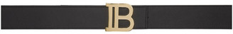 Balmain Reversible Black and Red Logo Belt
