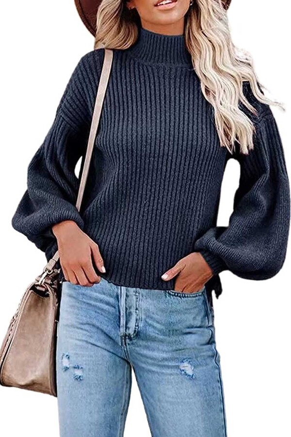 oversized dark blue sweater
