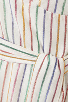 Thumbnail for your product : Melissa Odabash Metallic Striped Gauze Maxi Wrap Dress