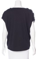 Thumbnail for your product : Thomas Wylde Oversize Ruffle-Trimmed T-Shirt