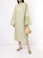 Thumbnail for your product : Bambah Stripe Embroidered Kaftan Dress