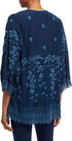 Thumbnail for your product : Johnny Was Plus Size Teyanna Crochet-Edge Tunic