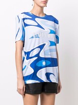 Thumbnail for your product : Sara Battaglia abstract-pattern print T-shirt