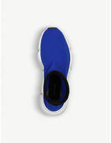 Thumbnail for your product : Balenciaga Women's Blue Logo Speed Stretch-Knitted Sneakers
