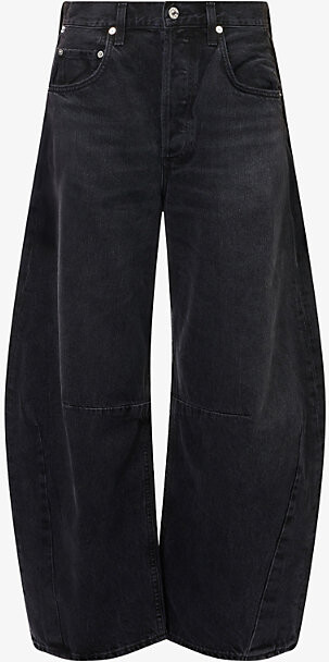 Citizens of Humanity Womens Andreas Horseshoe Barrel-Leg Denim Jeans 24