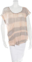 Thumbnail for your product : Raquel Allegra Distressed Draped Top