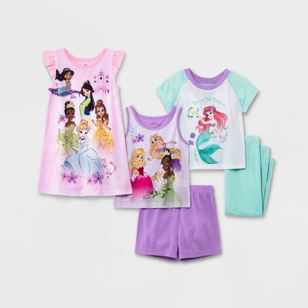 Toddler Girls' 5pc Disney Princess Pajama Set - 2T - ShopStyle