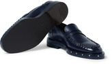 Thumbnail for your product : Lanvin Metal-Embellished Leather Penny Loafers