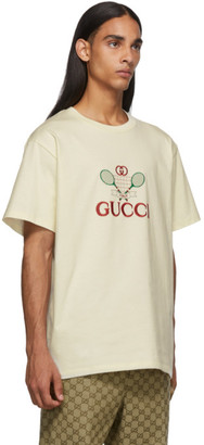 Gucci White GG Tennis Club T-Shirt