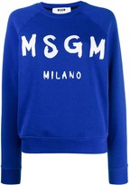 Thumbnail for your product : MSGM Crew Neck Logo Sweatshirt