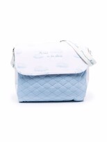 Thumbnail for your product : MonnaLisa Logo-Print Quilted Baby Changing Bag
