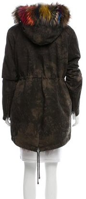 Jocelyn Military Fur-Lined Jacket