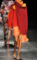 Thumbnail for your product : Prabal Gurung Two-Tone Cashmere Shawl in Orange