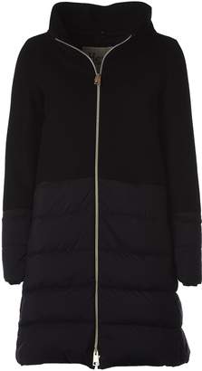 Herno Padded Coat With Hood And Wool Upper
