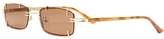 Thumbnail for your product : Linda Farrow Gallery rectangular sunglasses
