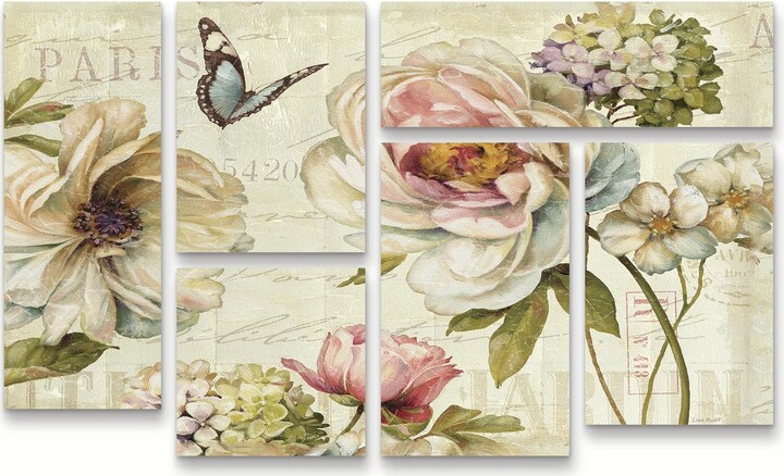 Trademark Fine Art 'Marche de Fleurs IV' Canvas Art by Lisa Audit