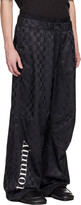 Thumbnail for your product : Tommy Jeans Black Checkerboard Parachute Track Pants