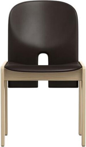 Scarpa 121 Chair In Wood And Leather By Afra & Tobia Scarpa