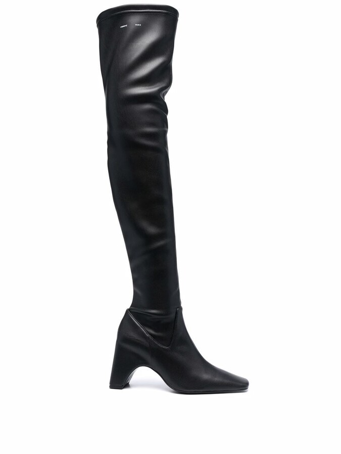 Coperni Stretch VeganLeather ThighHigh Boots ShopStyle