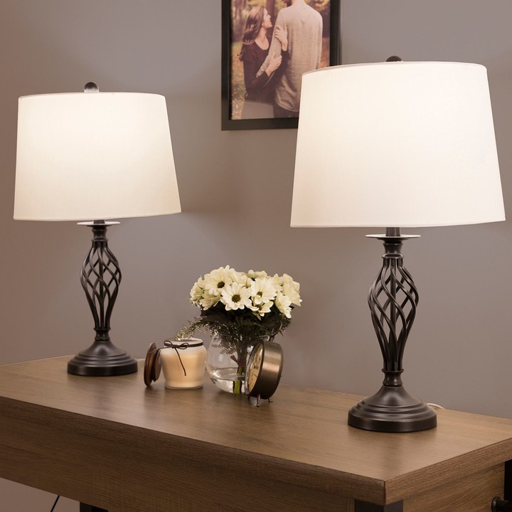 Portsmouth Home Spiral Table Lamp 2piece Set ShopStyle