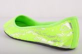 Thumbnail for your product : Betsey Johnson Indoor Ballet Slippers Lime Green Silver Lacy Women's Size L 9 10