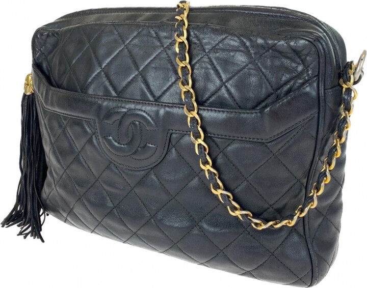 Chanel Black Quilted Caviar Leather Medallion Tote (Authentic Pre-Owned) -  ShopStyle Shoulder Bags