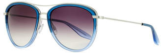 Barton Perreira Universal Fit Aviatress Aviator Sunglasses, Smolder/Blue Bayou
