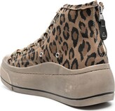 Thumbnail for your product : R 13 Leopard-Print High-Top Sneakers