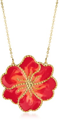 Davitu Women Necklace Statement Flower Necklaces & Pendants Enamel Necklace for Women Jewelry NL613 Metal Color: Pruple 
