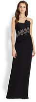 Thumbnail for your product : Notte by Marchesa 3135 Silk Crepe Strapless Gown