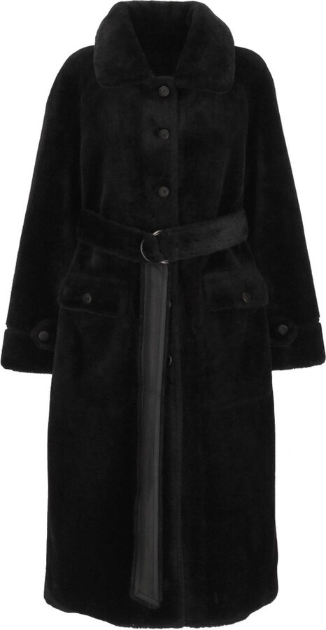 Urban Code Urbancode Belted Faux Fur Coat